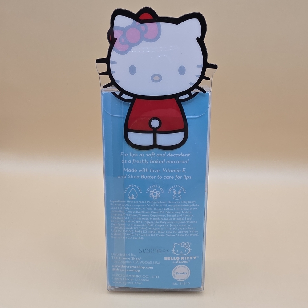 The Creme Shop x Hello Kitty Macaron Lip Balm Cool as Mint  Limited Edition - Picture 2 of 3